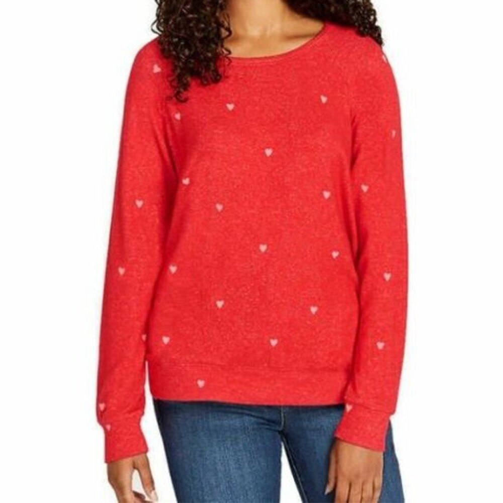 Buffalo David Bitton Womens Relaxed Fit Printed Cozy Pullover Top Size XX-Large